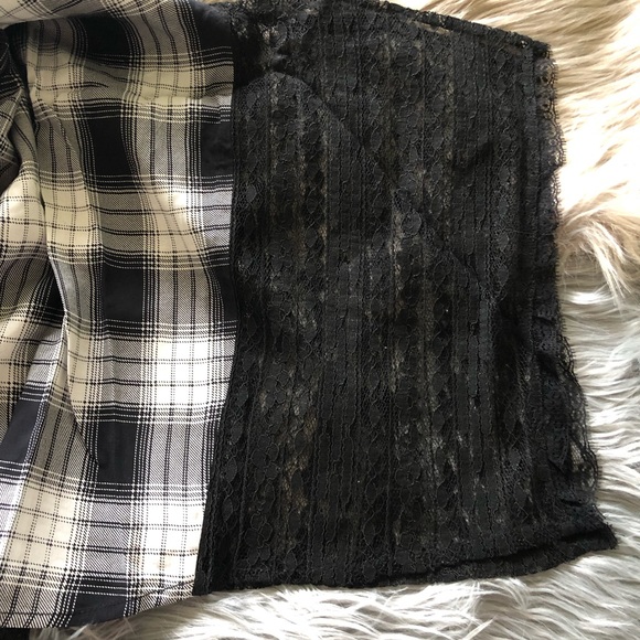 Black and White Plaid Dress - Picture 8 of 8